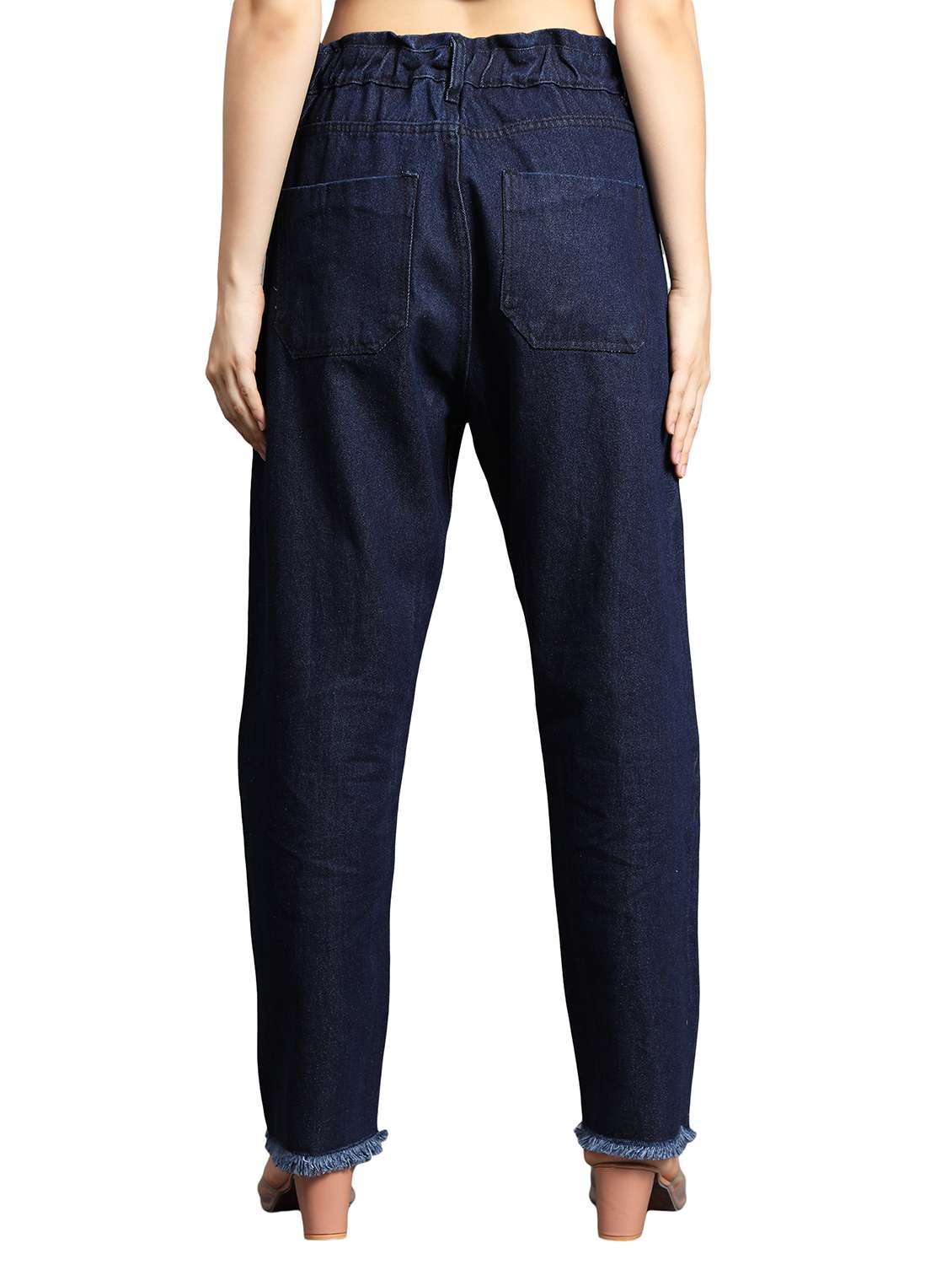 women's plain boyfriend fit jeans - 20386696 - Standard Image - 2