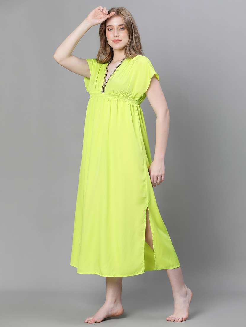 women green coverups beachwear dress - 20386732 -  Standard Image - 2
