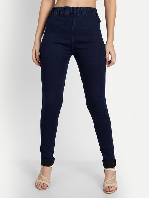women blue denim jegging - 20386738 - Standard Image - 0