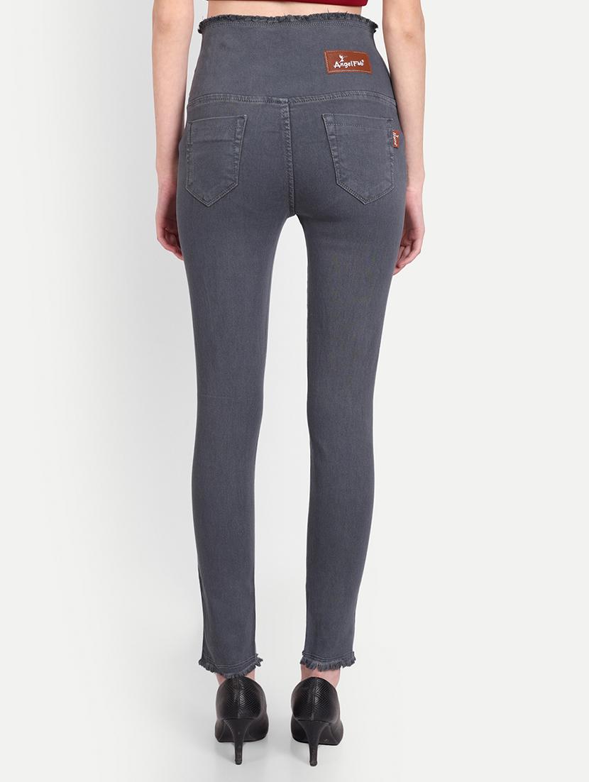 women grey denim jegging - 20386748 - Standard Image - 2