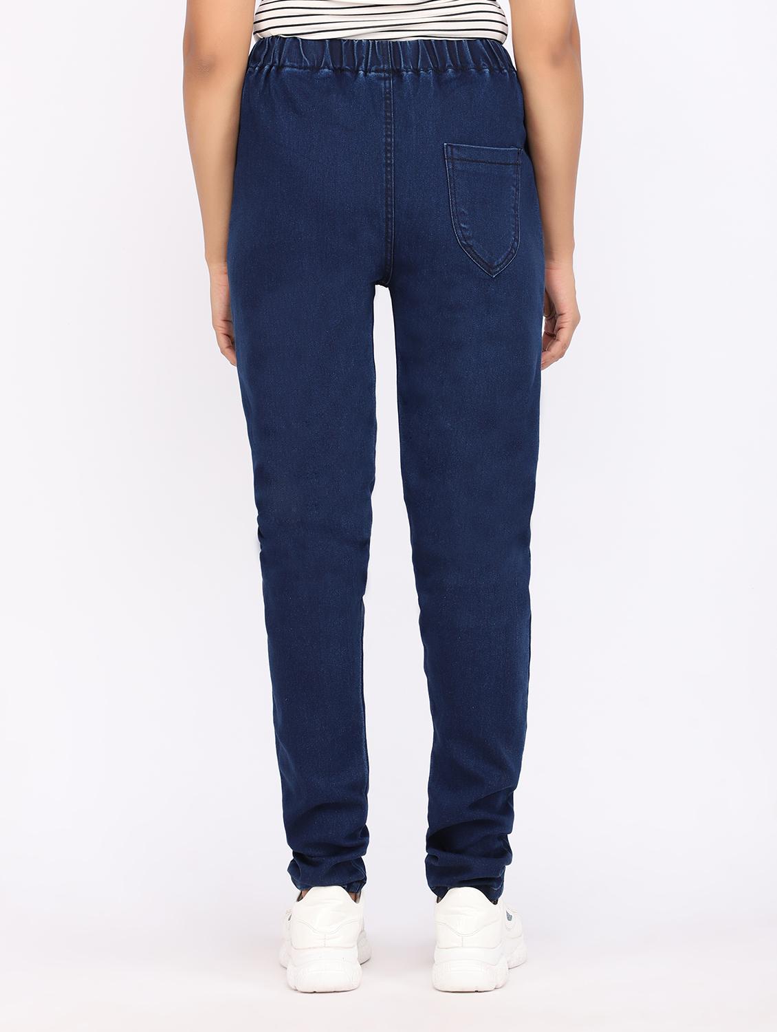 women blue denim jegging - 20386766 - Standard Image - 2