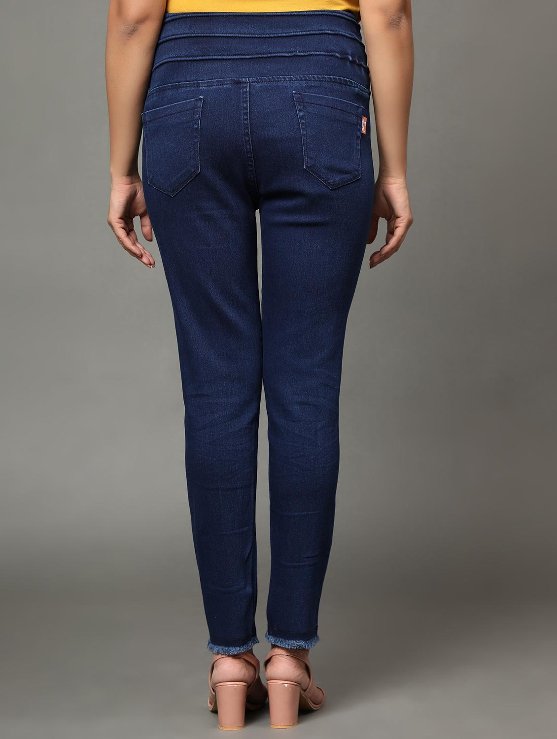 women blue denim jegging - 20386782 - Standard Image - 2