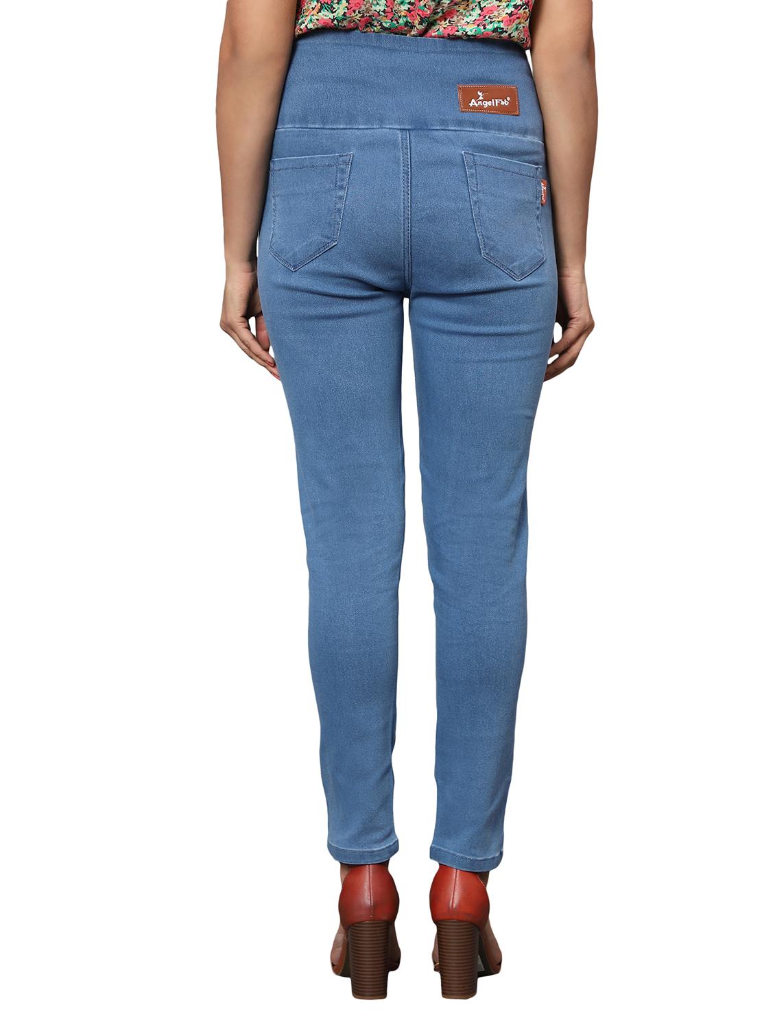 women light blue denim jegging - 20386802 - Standard Image - 2
