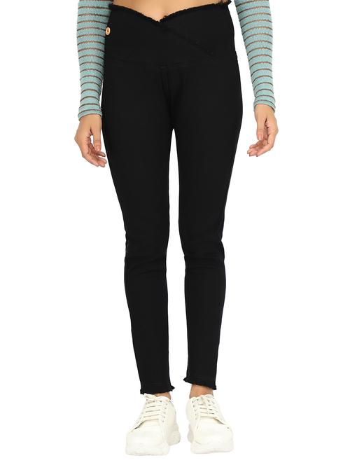 women black denim jegging - 20386803 -  Standard Image - 0