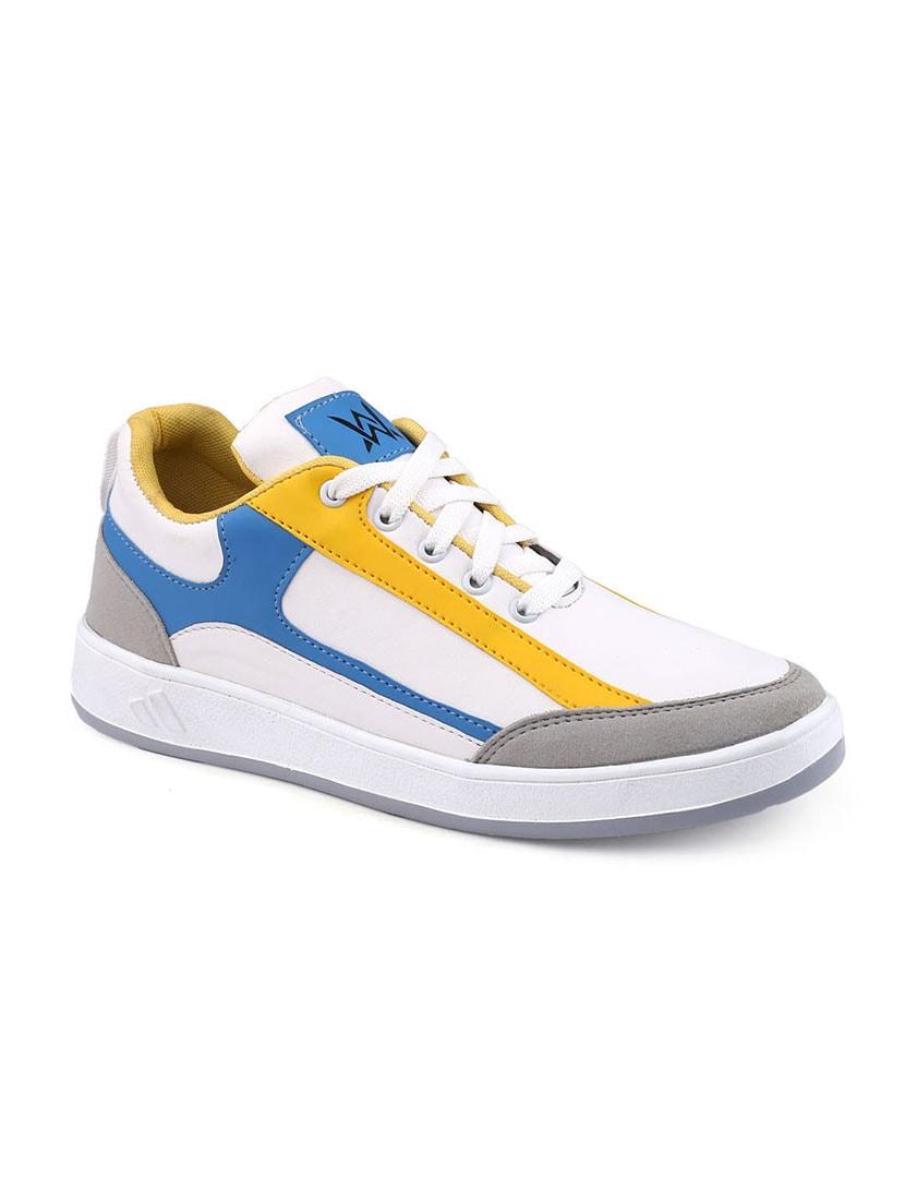 men color block white lace up sneaker - 20387873 - Standard Image - 2