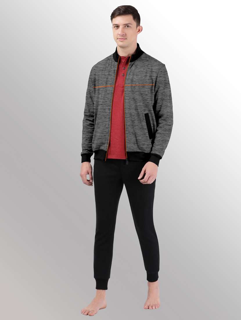 men melange casual jacket - 20388725 -  Standard Image - 2