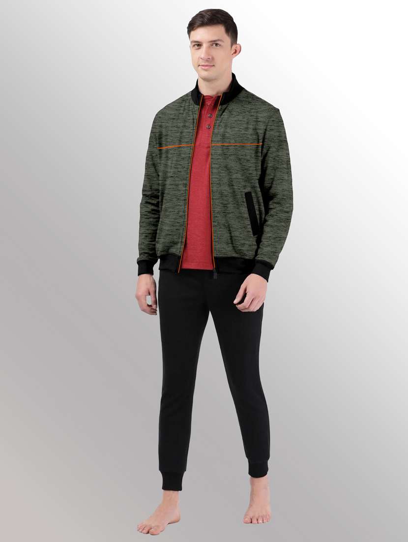 men melange casual jacket - 20388726 -  Standard Image - 2