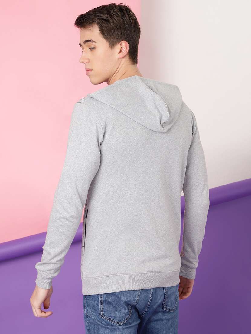 men printed long sleeve hooded sweatshirt - 20388741 -  Standard Image - 2