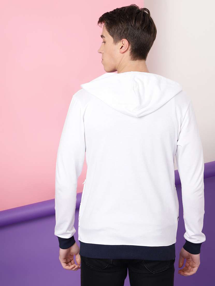 men printed long sleeve hooded sweatshirt - 20388743 -  Standard Image - 2