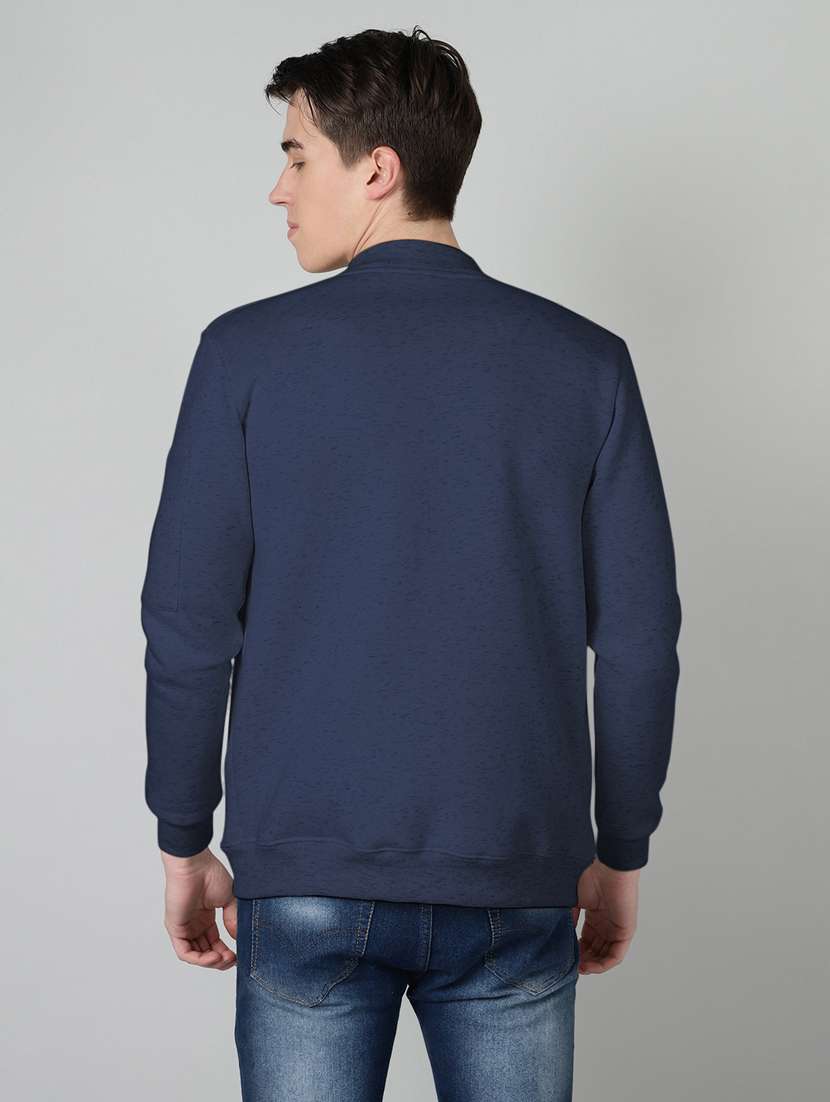 blue placement print casual jacket - 20388755 -  Standard Image - 2