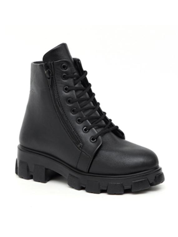 women's black lace-up boot - 20388773 -  Zoom Image - 0