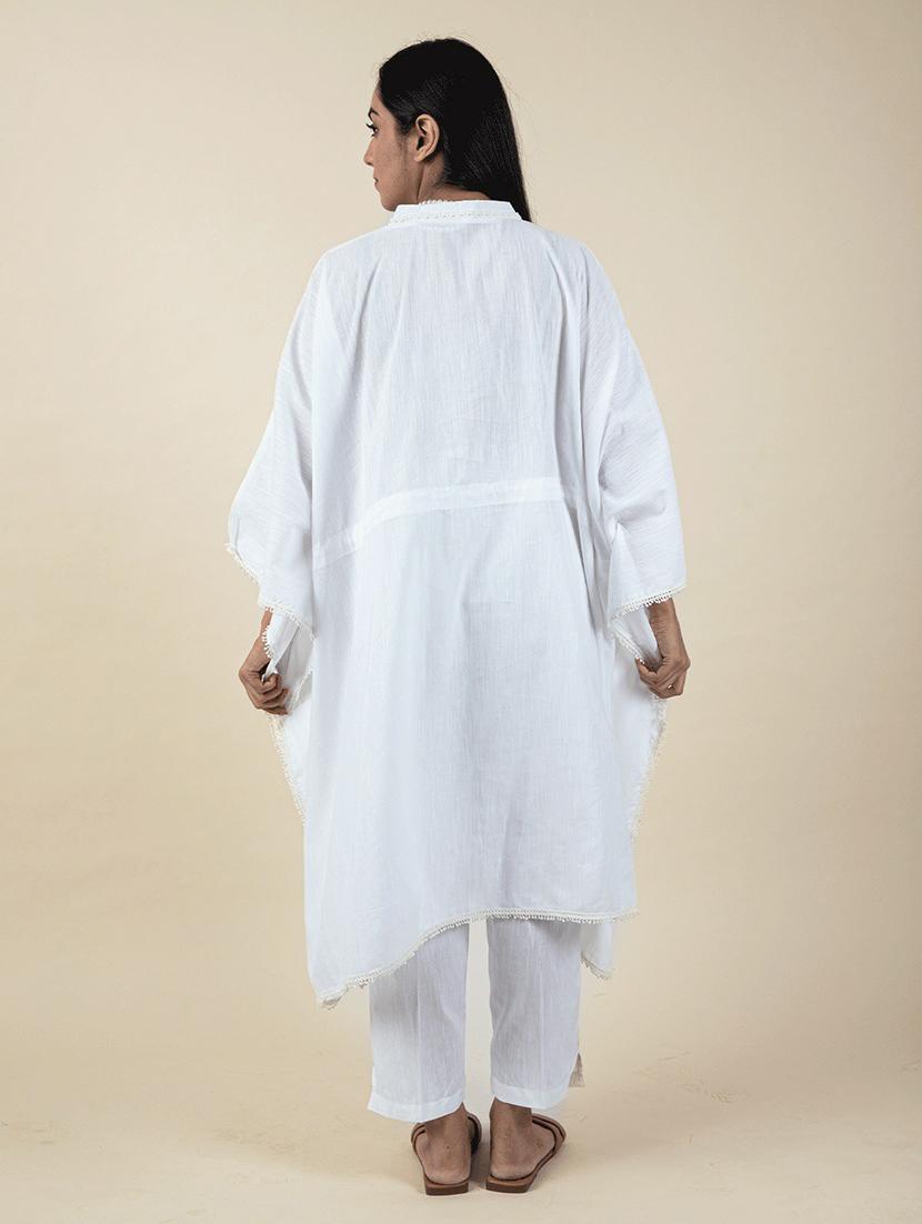 women white v-neck kaftan set - 20388878 - Standard Image - 2