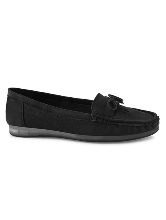 black slip on loafer - 20389069 - Standard Image - 2