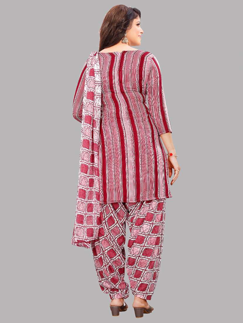 women maroon unstitched patiyala suits - 20390176 -  Standard Image - 2