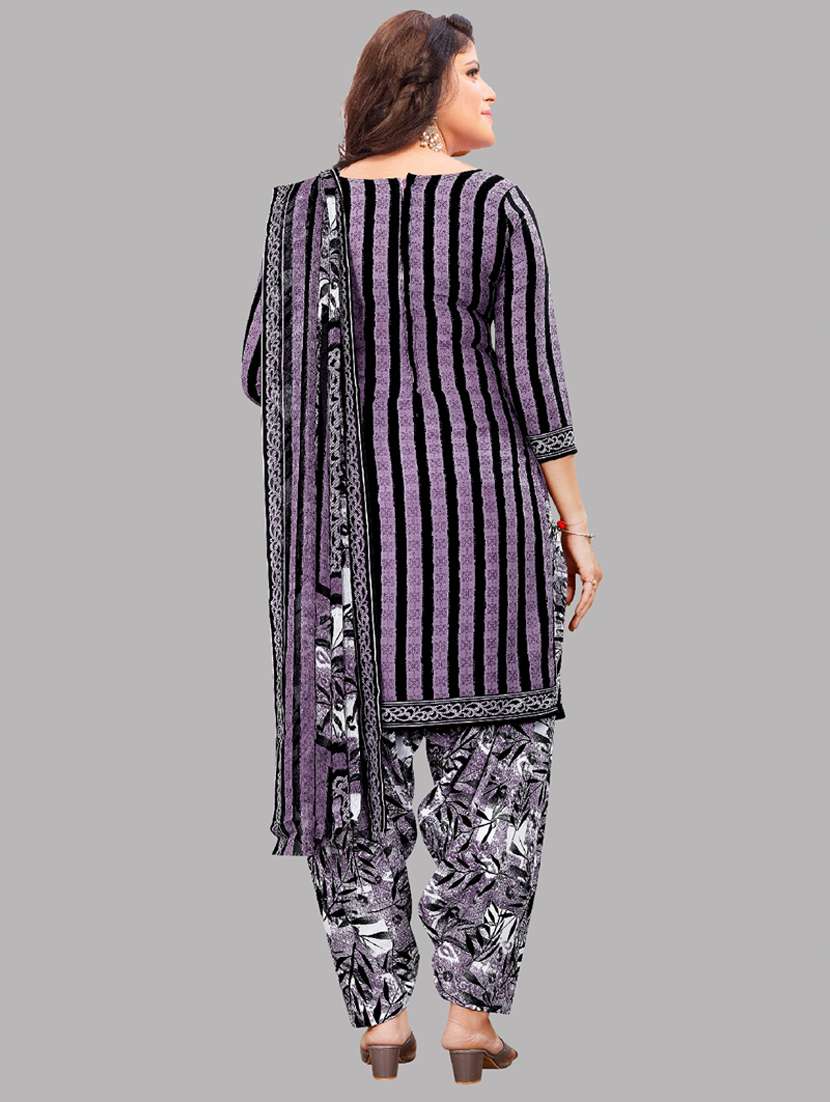 women purple unstitched patiyala suits - 20390180 - Standard Image - 2