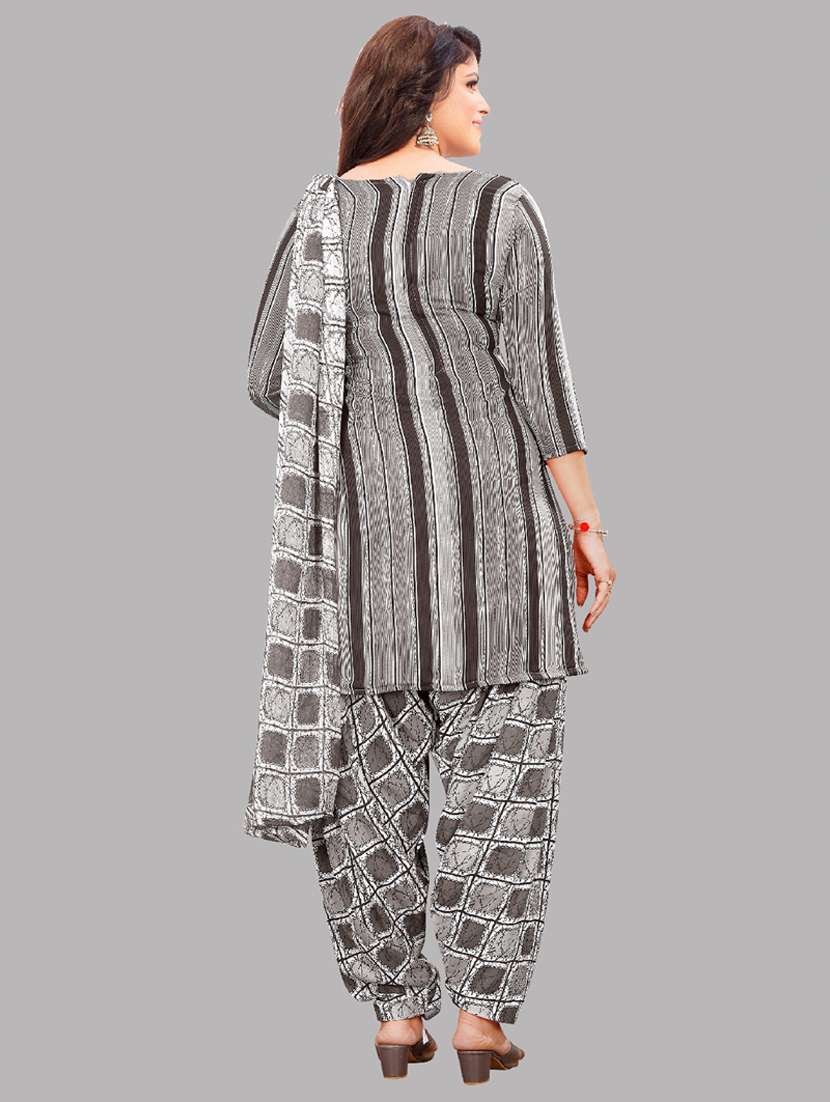 women grey unstitched patiyala suits - 20390185 - Standard Image - 2