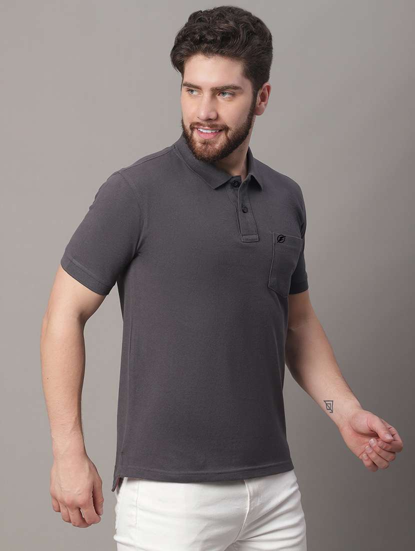 men solid polo t-shirt - 20390510 -  Standard Image - 2