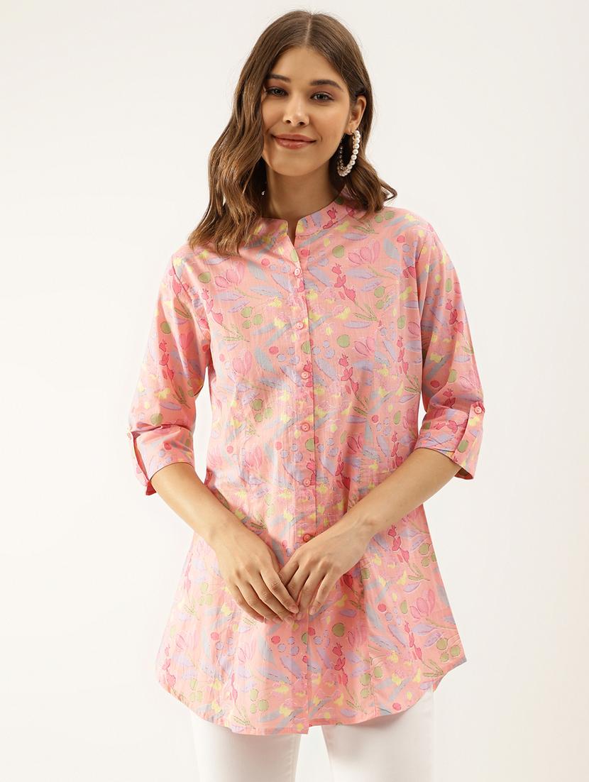 pink floral regular shirt - 20390540 - Zoom Image - 0