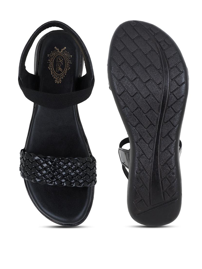 black ankle strap sandal - 20393383 - Standard Image - 2