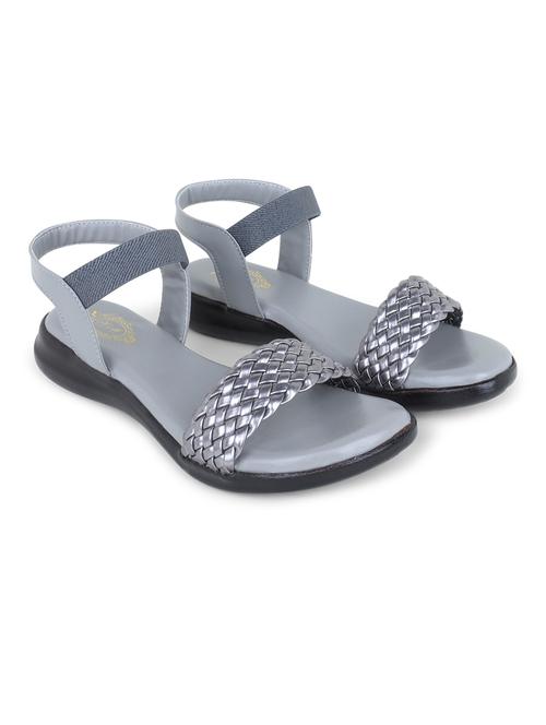 grey ankle strap sandal - 20393386 - Standard Image - 0