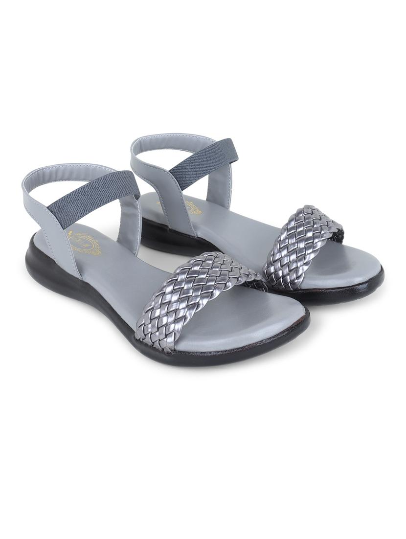 grey ankle strap sandal - 20393386 - Zoom Image - 0