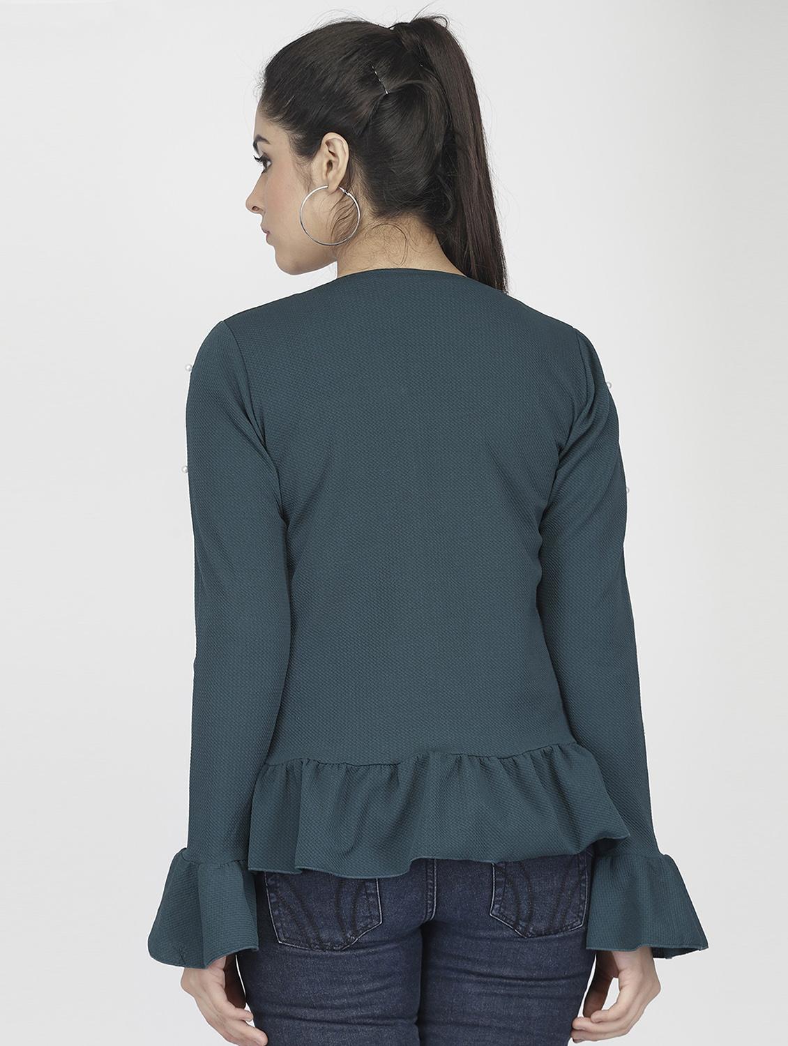 teal embellished regular shrug - 20394195 - Standard Image - 2
