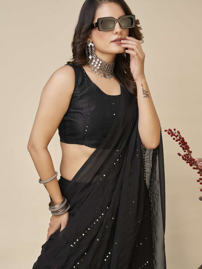 women's embroidered saree with blouse - 20394714 -  Standard Image - 2
