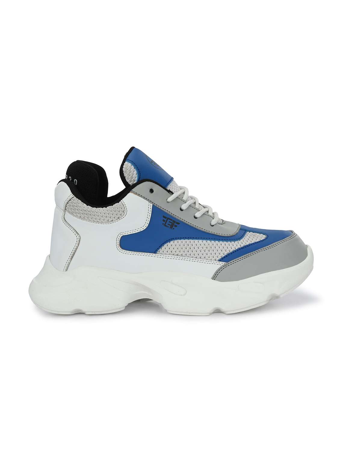 men color block grey lace up sport shoes - 20394752 -  Standard Image - 2