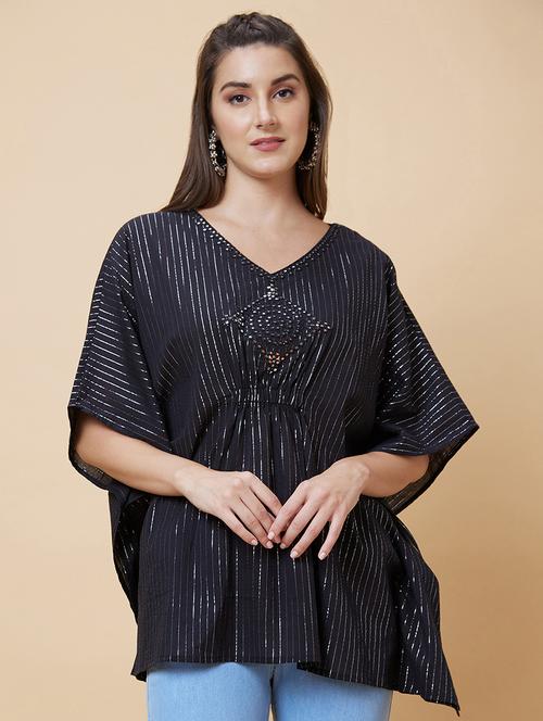 black mirror work regular kaftan - 20394984 - Standard Image - 0
