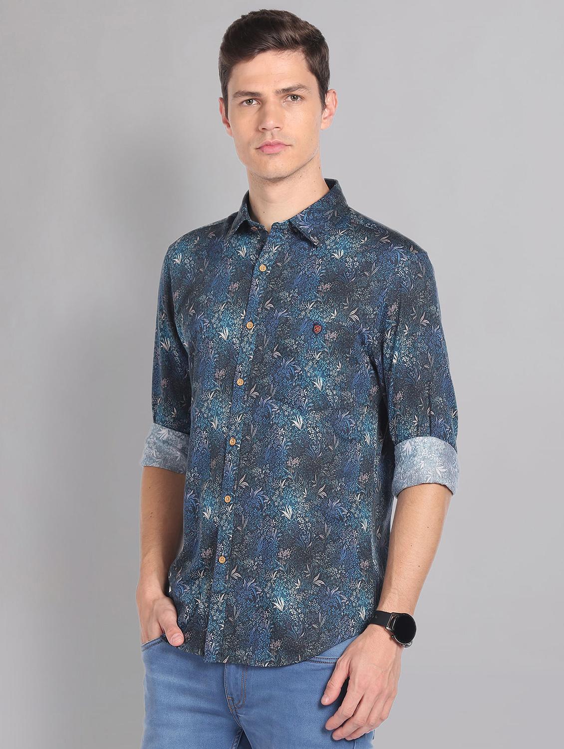 tropical print cotton shirt - 20396481 - Standard Image - 2
