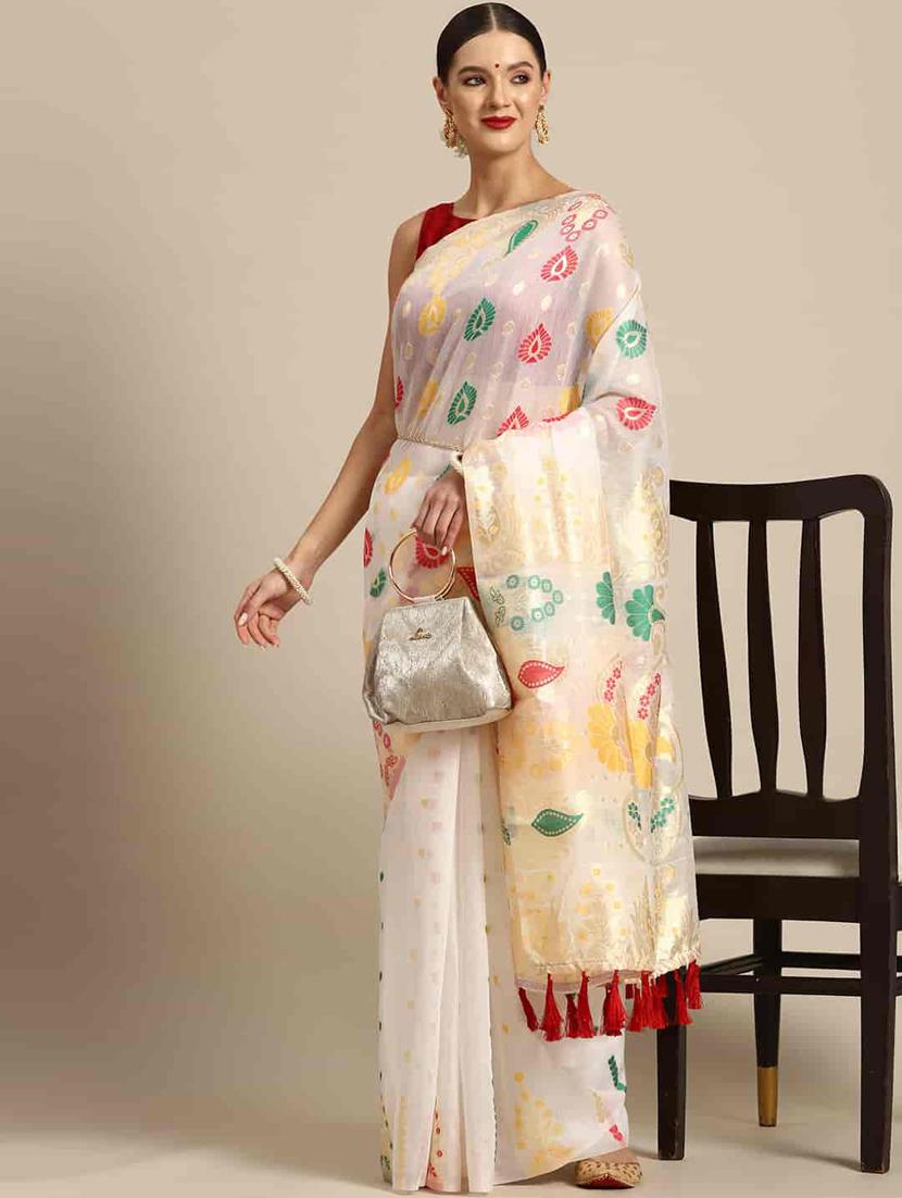 women's floral multi colored saree - 20396601 - Standard Image - 2