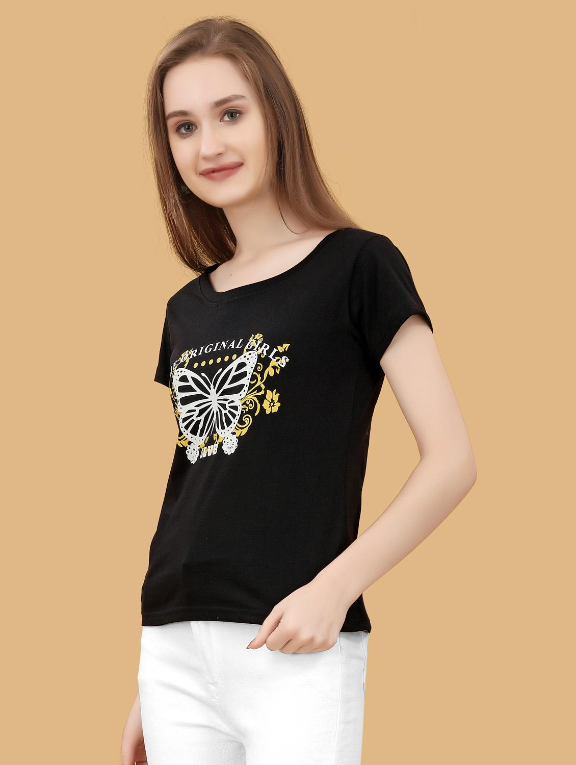 round neck printed t-shirt - 20396670 - Standard Image - 2