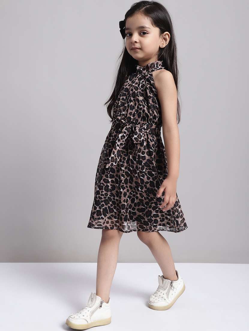 girls halter neck sleeveless frock - 20396811 -  Standard Image - 2