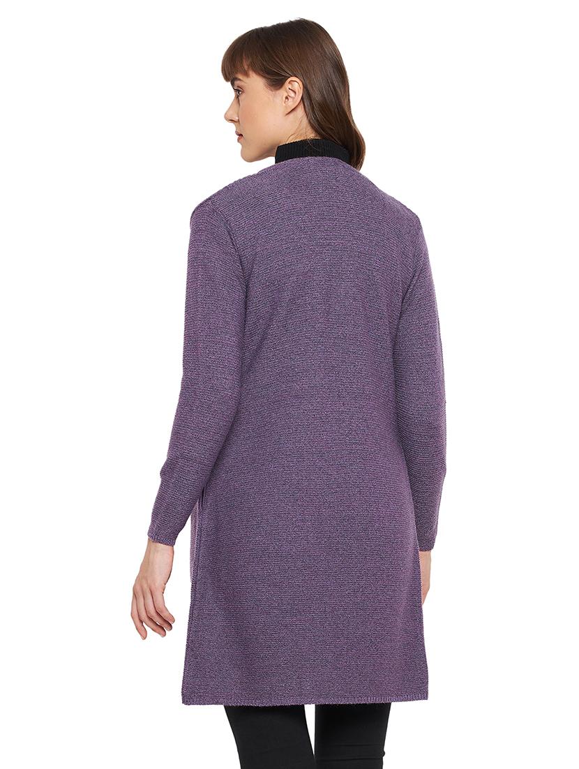 v neck solid with work cardigan - 20396977 - Standard Image - 2