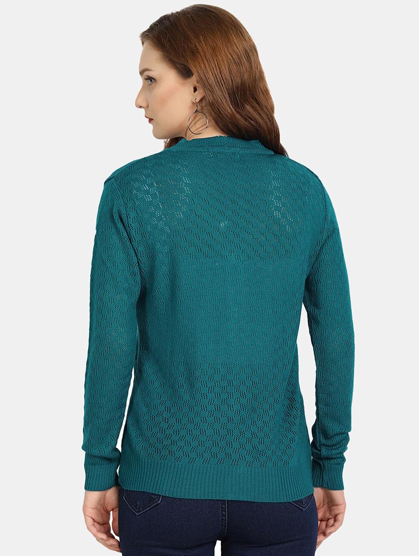 women green wool blend cardigan - 20397028 - Standard Image - 2