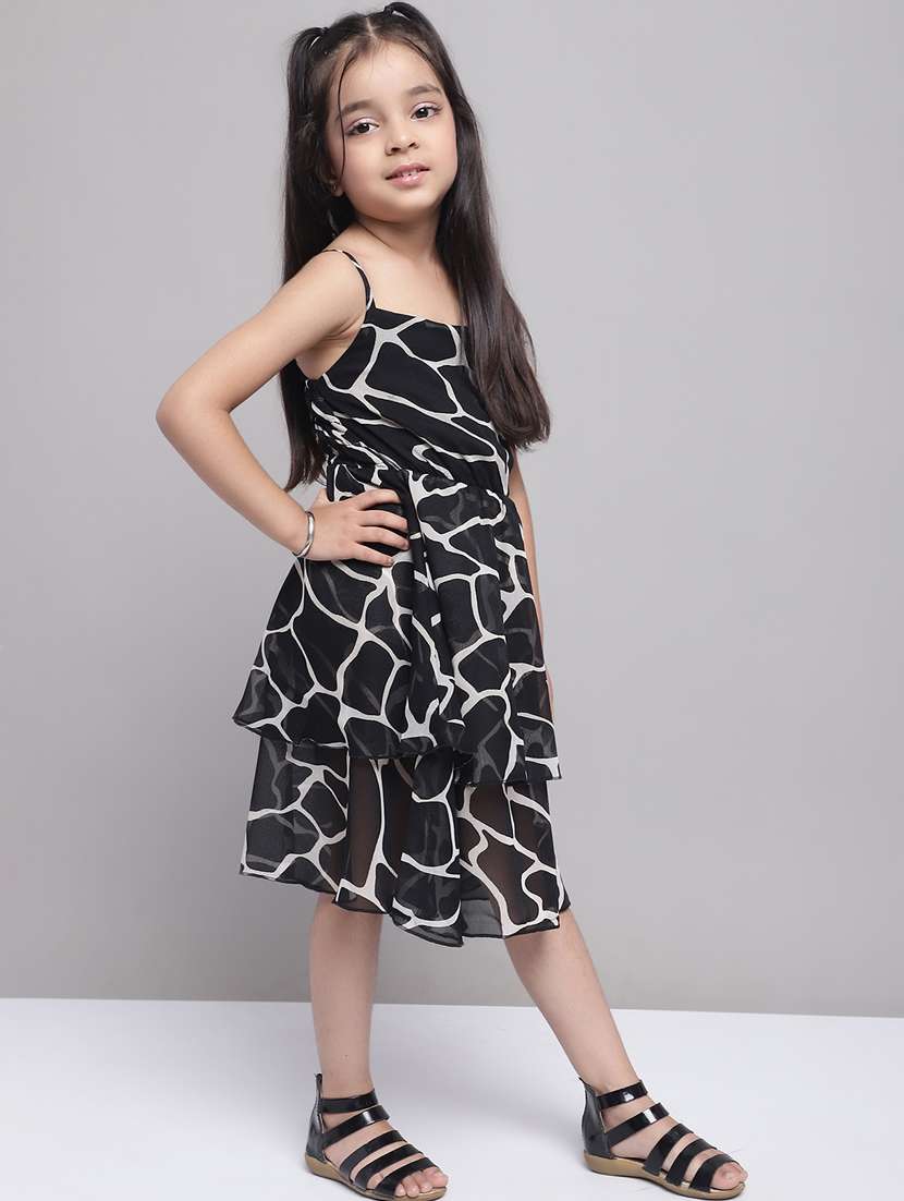girls shoulder strap sleeveless frock - 20397188 -  Standard Image - 2