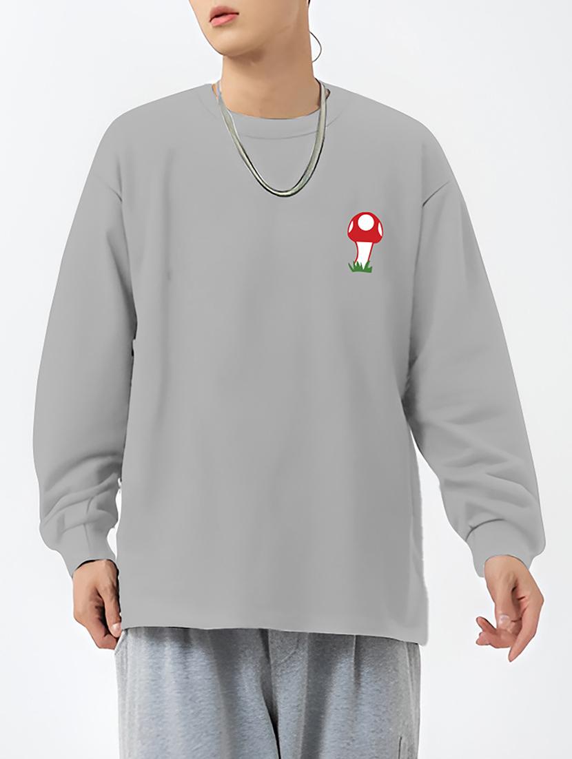 men's long sleeves oversized t-shirt - 20404134 - Standard Image - 2