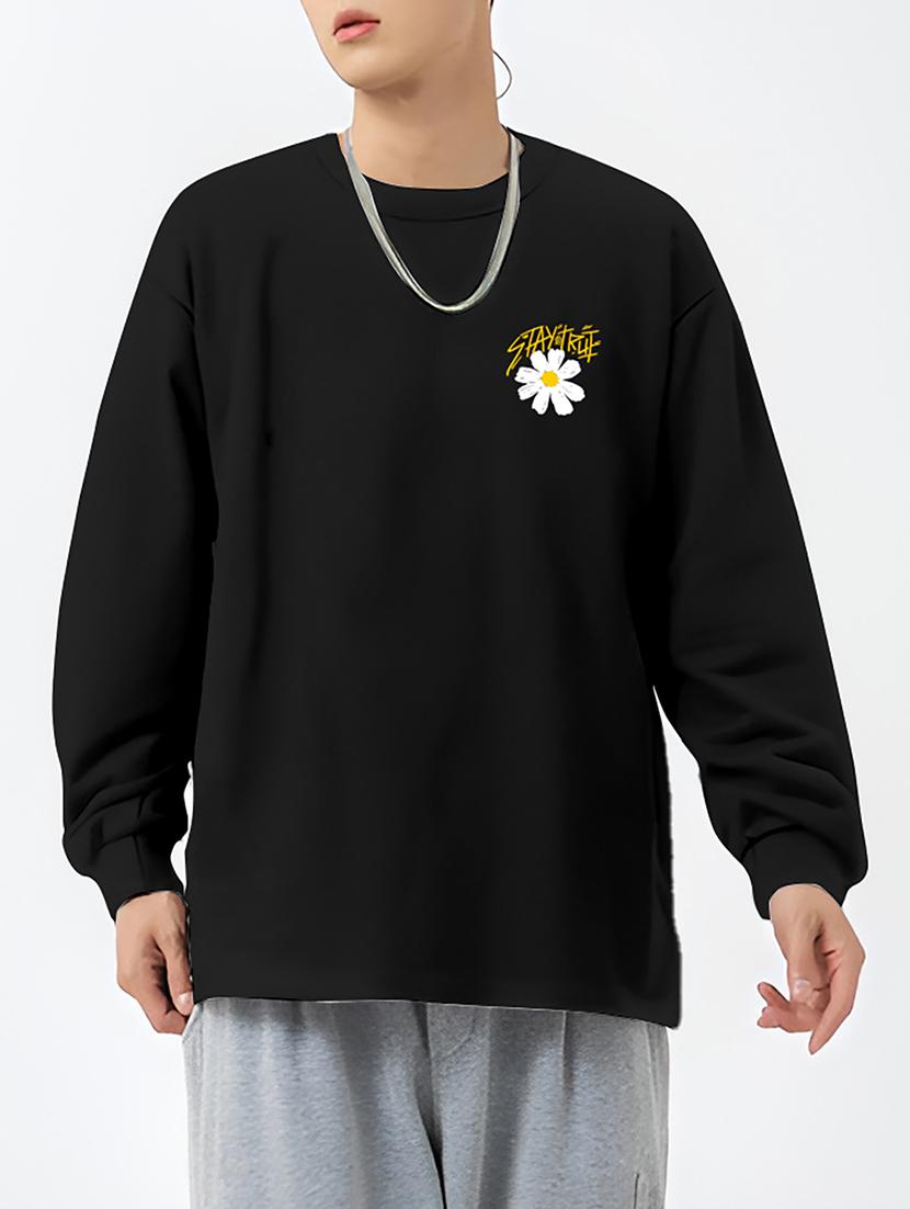 men's long sleeves oversized t-shirt - 20404141 - Standard Image - 2