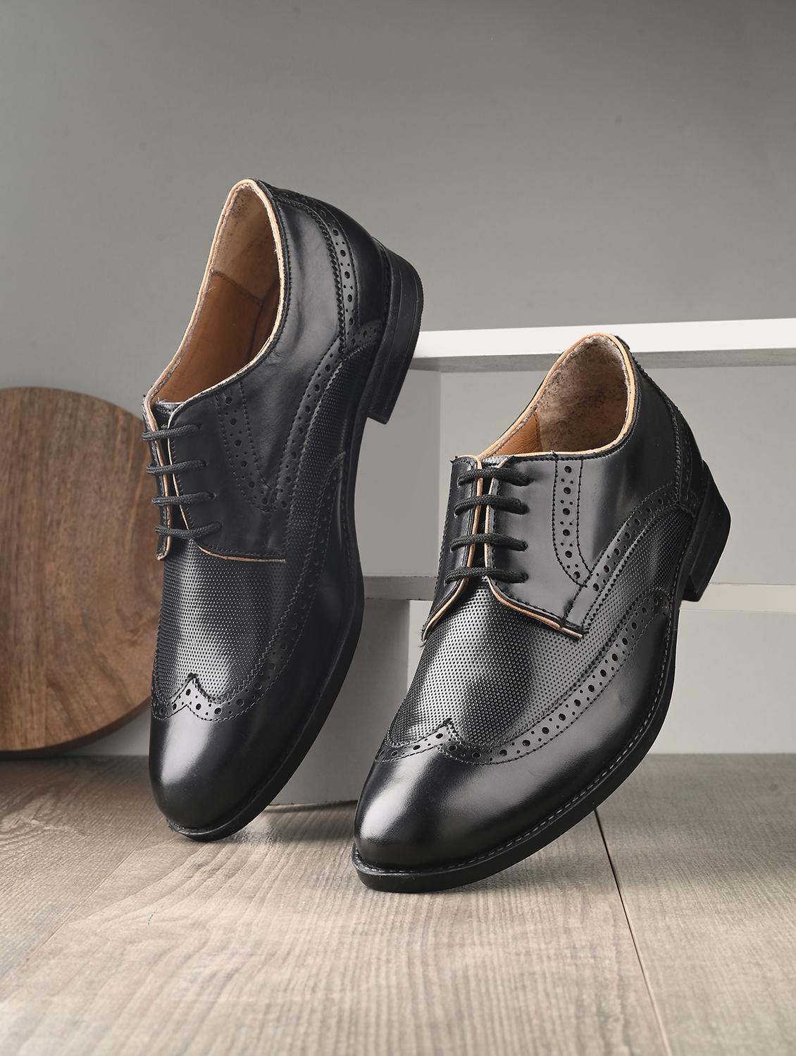 men cut work lace-up brouge shoes - 20404187 -  Zoom Image - 0