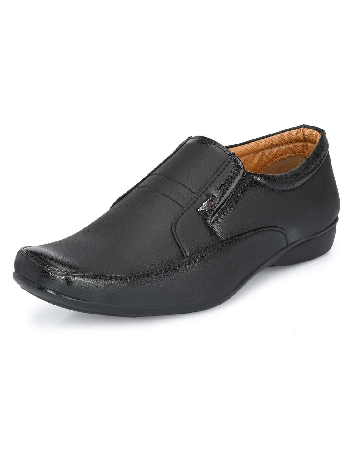 men solid black formal slip on - 20404229 -  Standard Image - 2