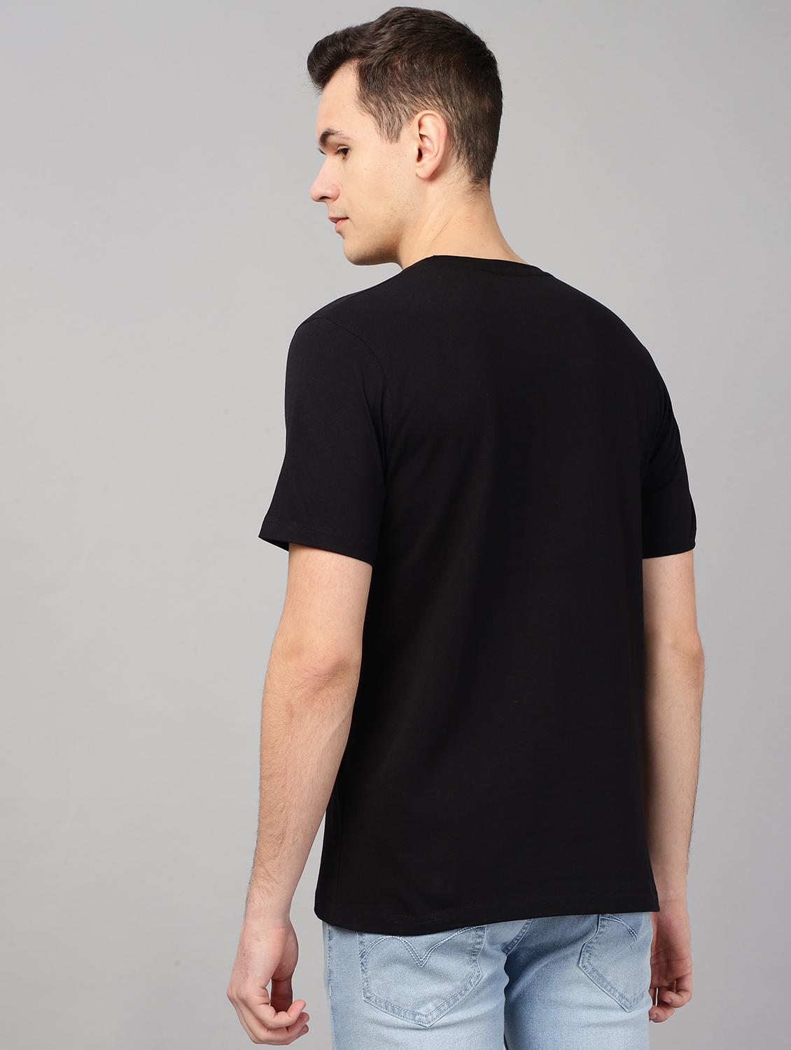 men black cotton regular t-shirt - 20404302 - Standard Image - 2