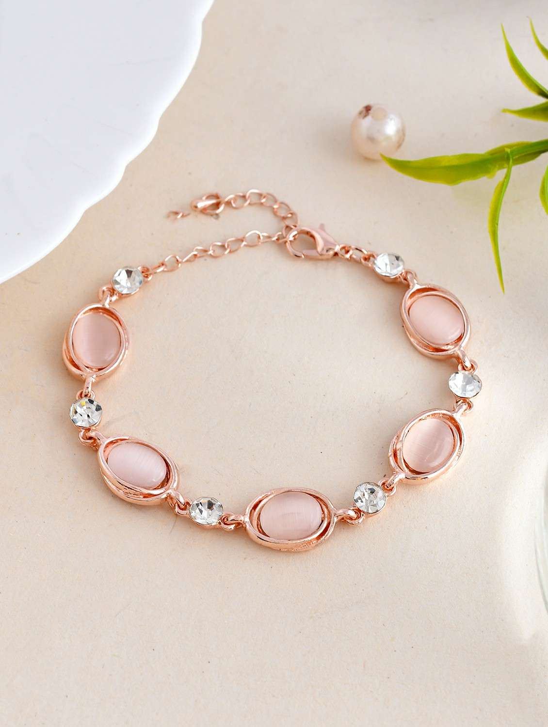 pink stainless steel bracelet