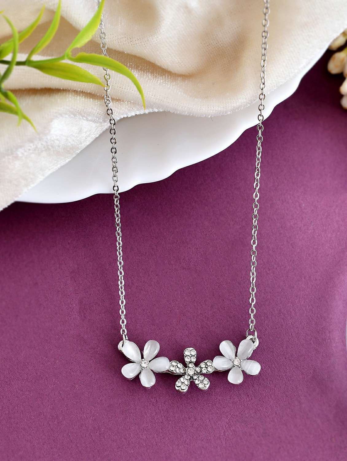 silver stainless steel pendant