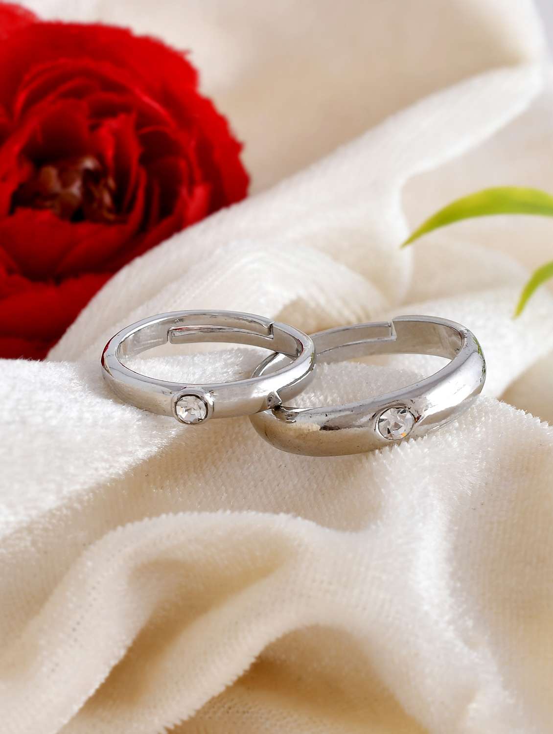 women's stainless steel rings combo