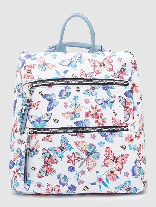 multi color printed leatherette regular backpack - 20405740 - Standard Image - 0