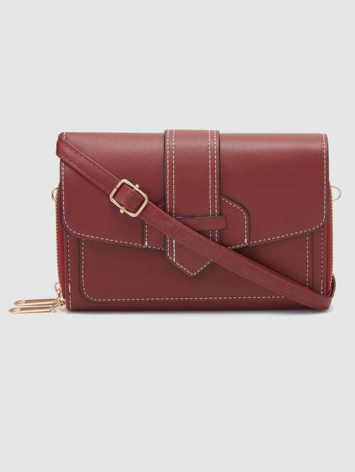 maroon leather wallet - 20405794 - Standard Image - 0