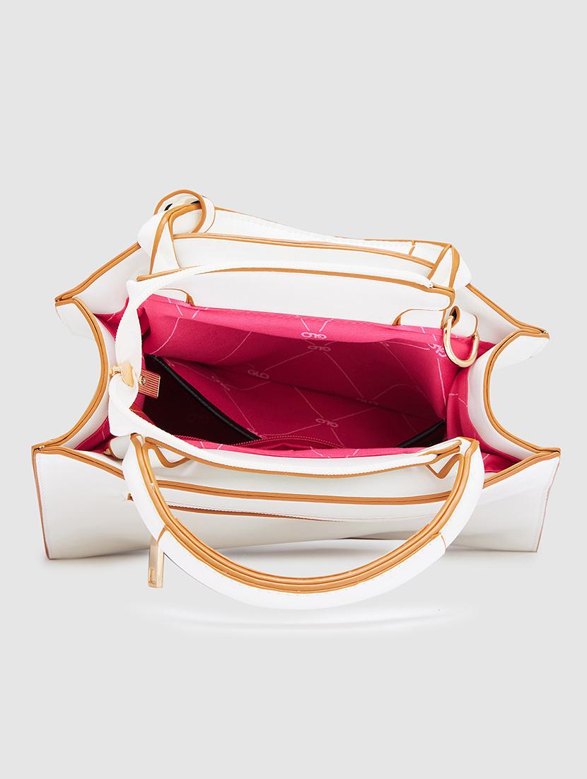 women white leatherette pu regular handbag - 20405801 - Standard Image - 2
