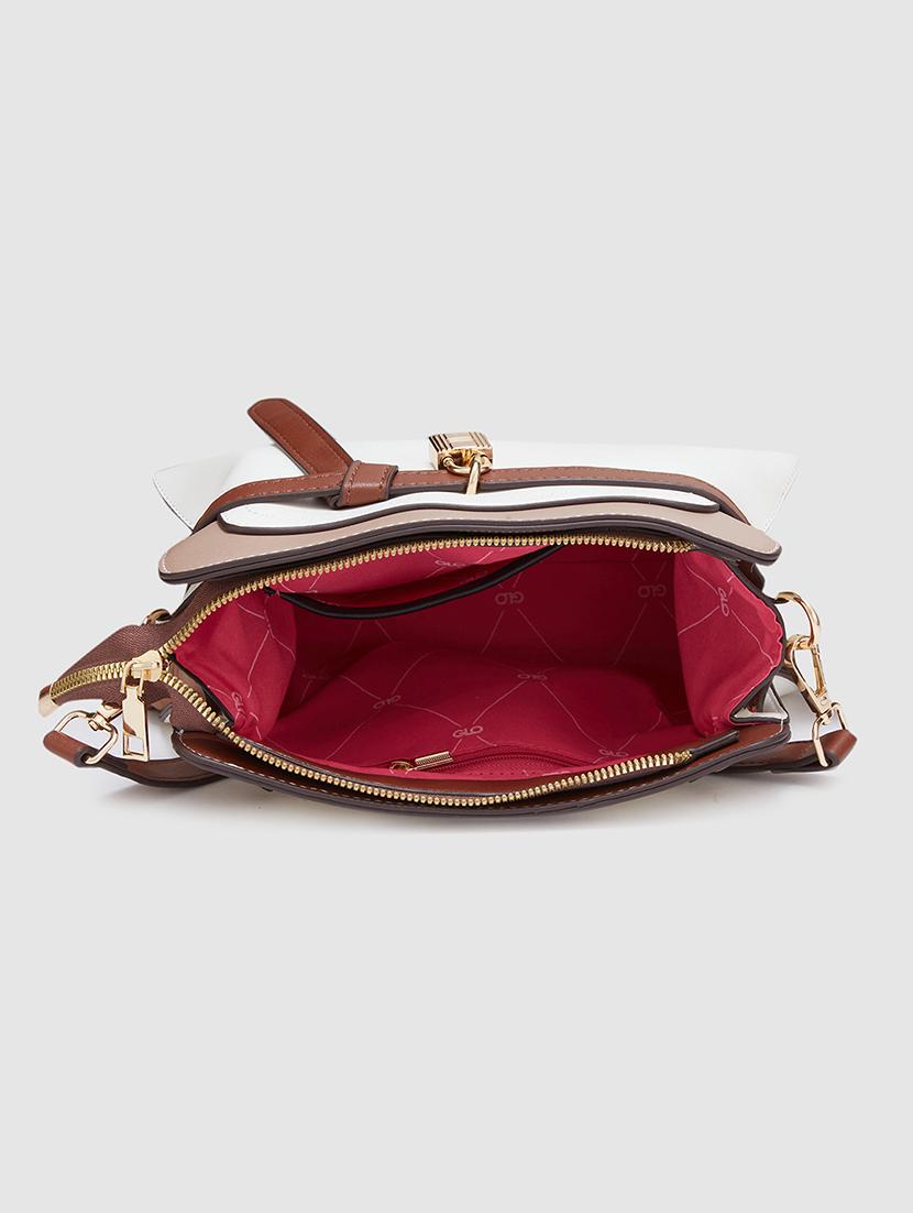 white leatherette (pu) handbag - 20405812 - Standard Image - 2
