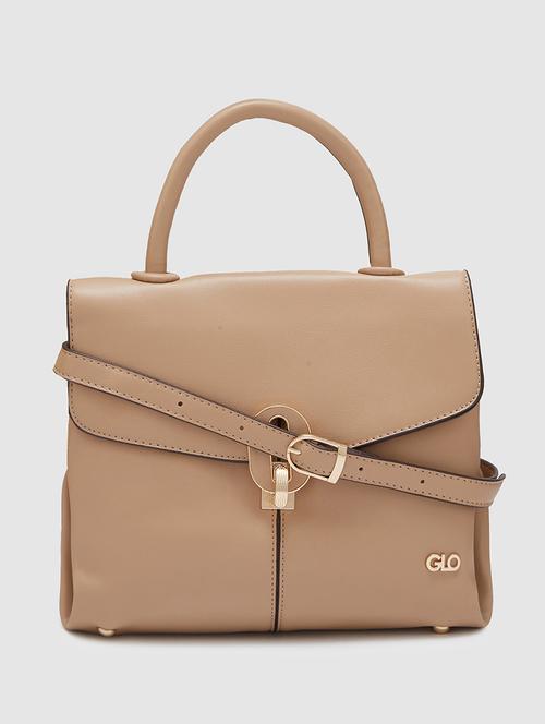 women solid leatherette handbag - 20405815 -  Standard Image - 0