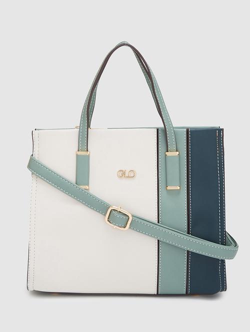 women color block leatherette handbag - 20405816 - Standard Image - 0